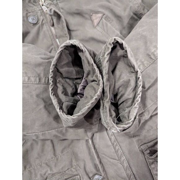 American Eagle Heavyweight Parka Military Field Jacket with Faux Fur Hood - Picture 8 of 16